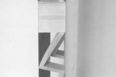 Lothar Rumold: Turm II, 1990, Linde, Öl, 100 x 16 x 16 cm