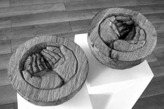 Lothar Rumold: Platonische Begegnungen - Die Hände, 2005, Eiche, D 24 cm